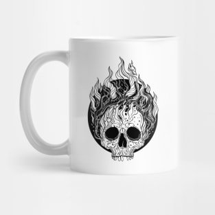 Skull on Fire Mug